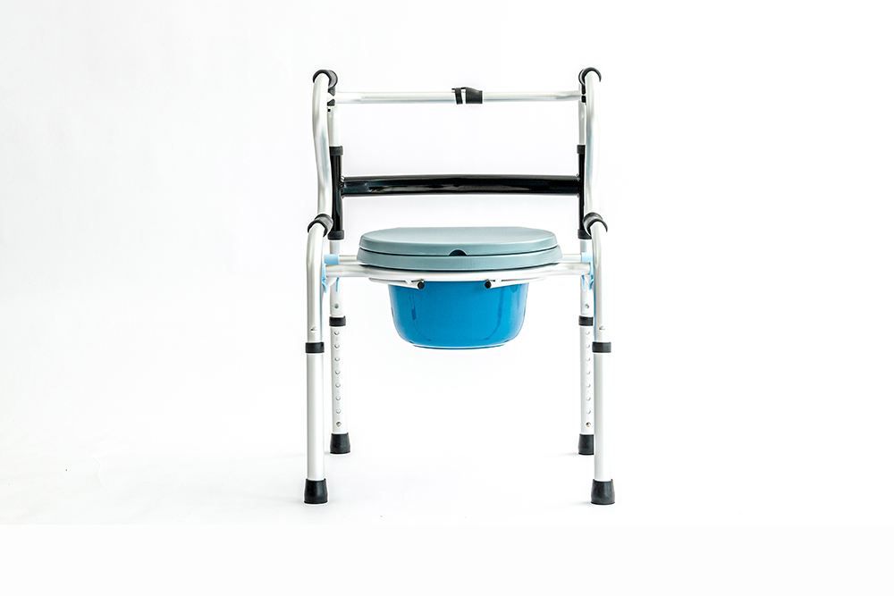 Aluminium Raise Up Walking Frame with Seat and Commode