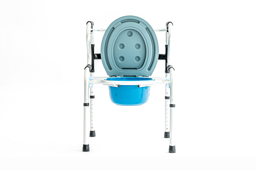Aluminium Raise Up Walking Frame with Seat and Commode-3
